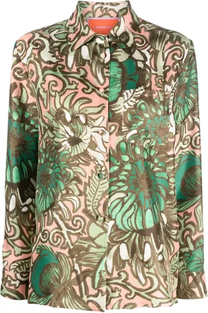 La DoubleJ Boy floral-print silk shirt