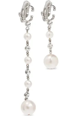 Jimmy Choo Pearl drop clip-on earrings