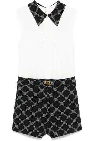 Elisabetta Franchi Logo-jacquard playsuit