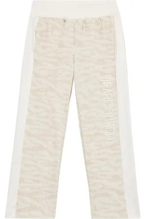 Roberto Cavalli Logo-embroidered track pants