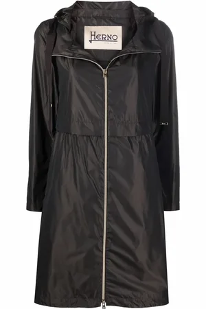 HERNO Hooded zipped coat