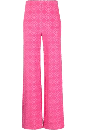 Marine Serre Moon Sponge flared trousers