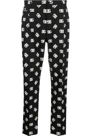 Dolce & Gabbana Monogram-print tapered trousers