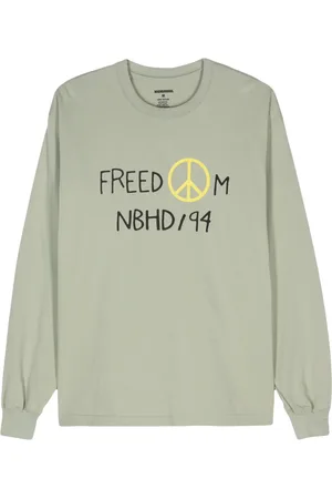 NEIGHBORHOOD Slogan-print cotton T-shirt