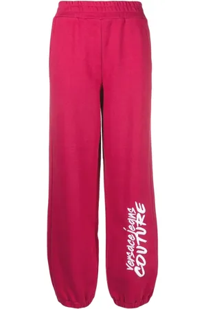 VERSACE Logo-print cotton track pants