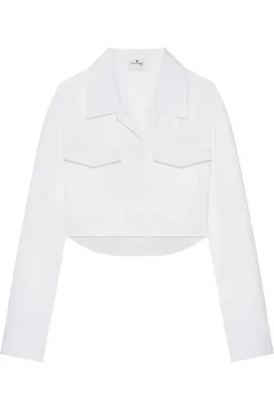Courrèges Cropped poplin shirt