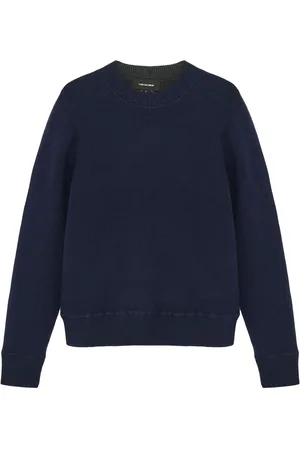 YVES SALOMON Two-tone reversible knit jumper