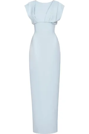 RACHEL GILBERT Maggie draped-detailed gown