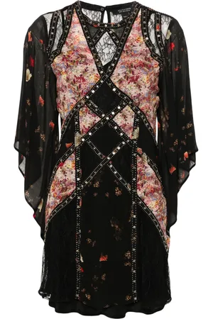 AllSaints Lucia panelled mini dress
