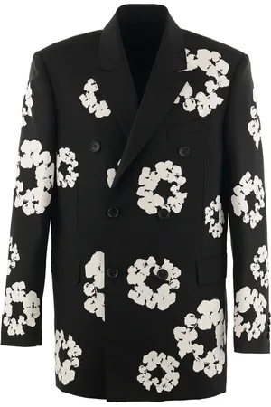 SAINT MXXXXXX X Denim Tears Cotton Wreath blazer