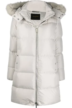 MOORER Hooded down coat