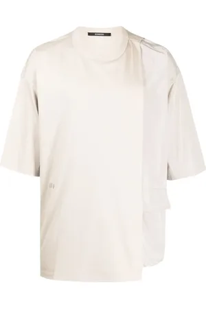 SONGZIO Logo-embroidered layered cotton T-shirt