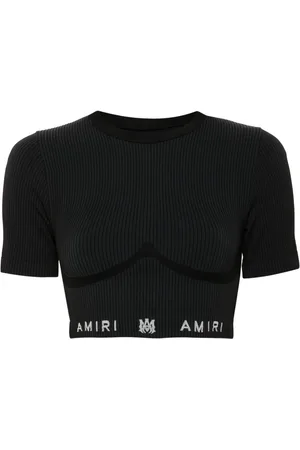 AMIRI Cropped ribbed top