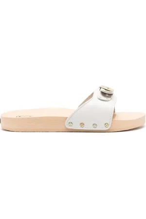 Scholl Pescura wood-sole leather slides