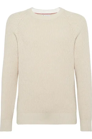 Brunello Cucinelli Crew-neck ribbed-knit jumper