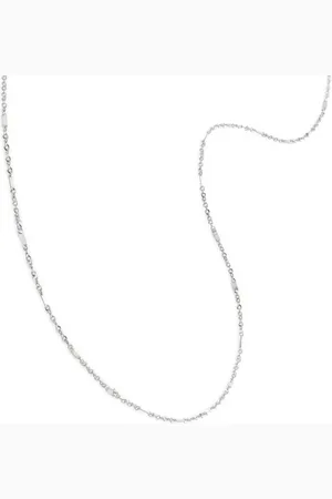 Monica Vinader 14kt white gold Shimmer chain necklace