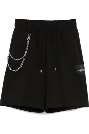 John Richmond Logo-patch shorts