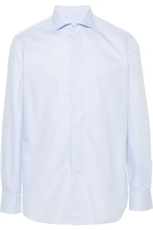 LUIGI BORRELLI NAPOLI Checked cotton shirt