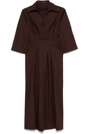 SEVENTY BY SERGIO TEGON Poplin midi dress