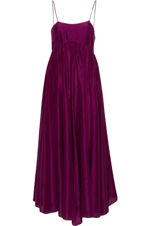 FORTE FORTE Empire-line silk maxi dress