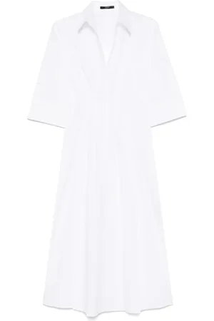 SEVENTY BY SERGIO TEGON Poplin midi dress