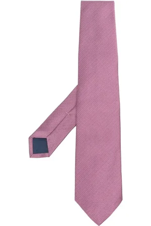 Ralph Lauren Polka dot embroidered silk tie