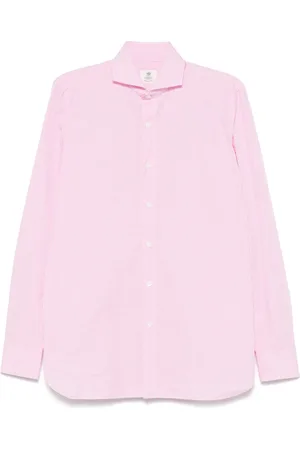 LUIGI BORRELLI NAPOLI Gingham-pattern shirt