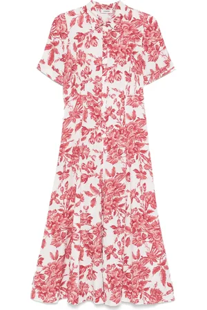Sandro Floral-print midi dress