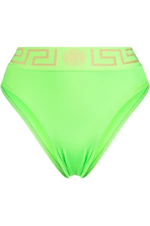 VERSACE Greca high-waisted bikini bottoms