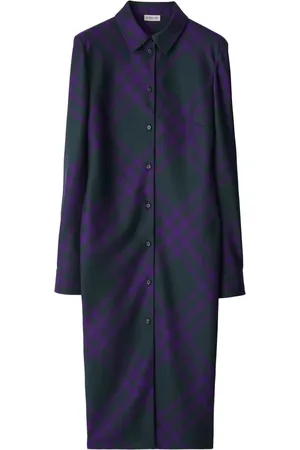 Burberry Checked wool shirtdress