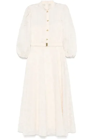 NISSA Embroidered midi dress