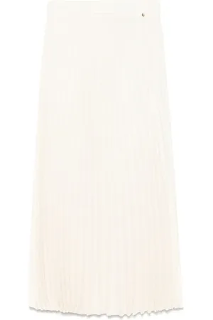NISSA Plissé midi skirt