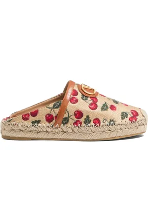 VALENTINO GARAVANI 25mm VLogo Signature Cherryfic-motif espadrilles