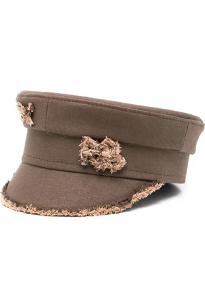 Ruslan Baginskiy Raw-edge baker boy hat