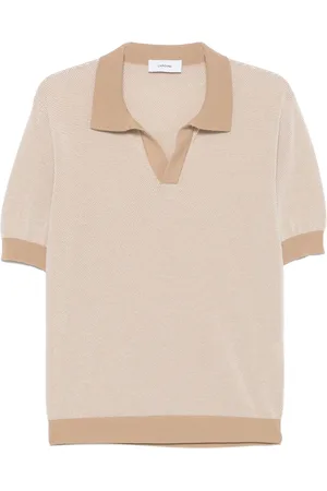 LARDINI Marl-knit T-shirt