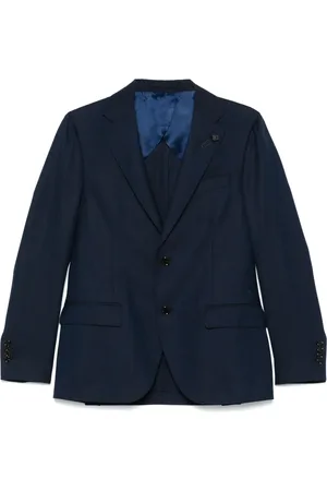 LARDINI Brooch-detail blazer