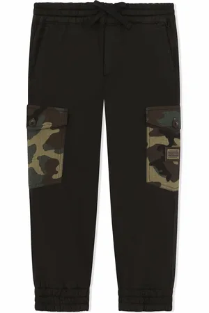 Dolce & Gabbana Cargo-print pocket track trousers