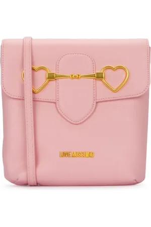 Moschino Heart-plaque shoulder bag