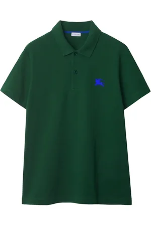 Burberry Logo-embroidered cotton polo shirt
