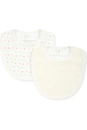 Petit Bateau Cotton bibs set (two pieces)