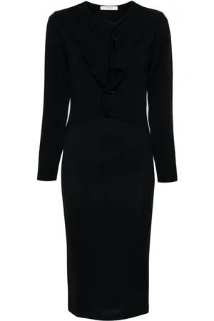 LEMAIRE Ribbed-knit cardigan dress
