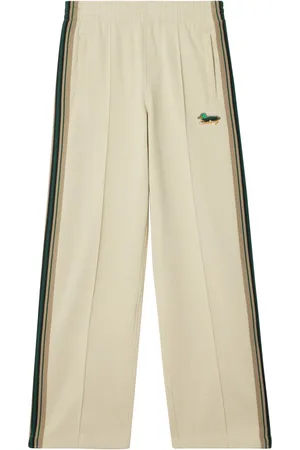 Burberry Striped jersey track pants