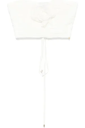 NISSA Floral-appliqué top