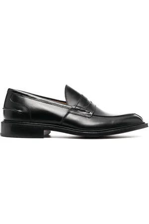 TRICKERS Almond toe leather loafers