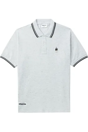 Chocoolate Logo-appliqué cotton polo shirt