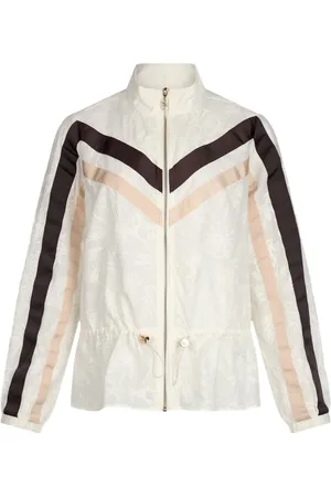 Liu Jo Floral-embroidered cotton jacket