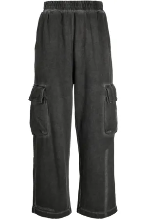 Izzue Wide-leg distressed cargo trousers