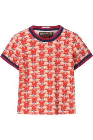 La DoubleJ X Mother Itty Bitty Double Binding Ringer T-shirt