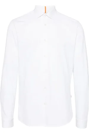 HUGO BOSS Embroidered-logo shirt