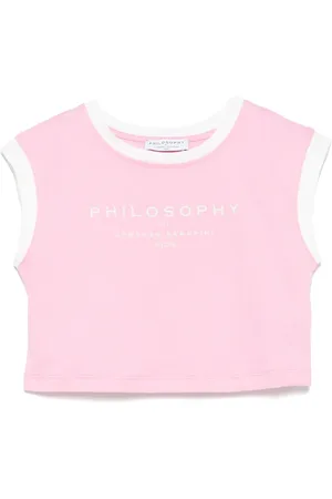 PHILOSOPHY DI LORENZO SERAFINI Logo-print top